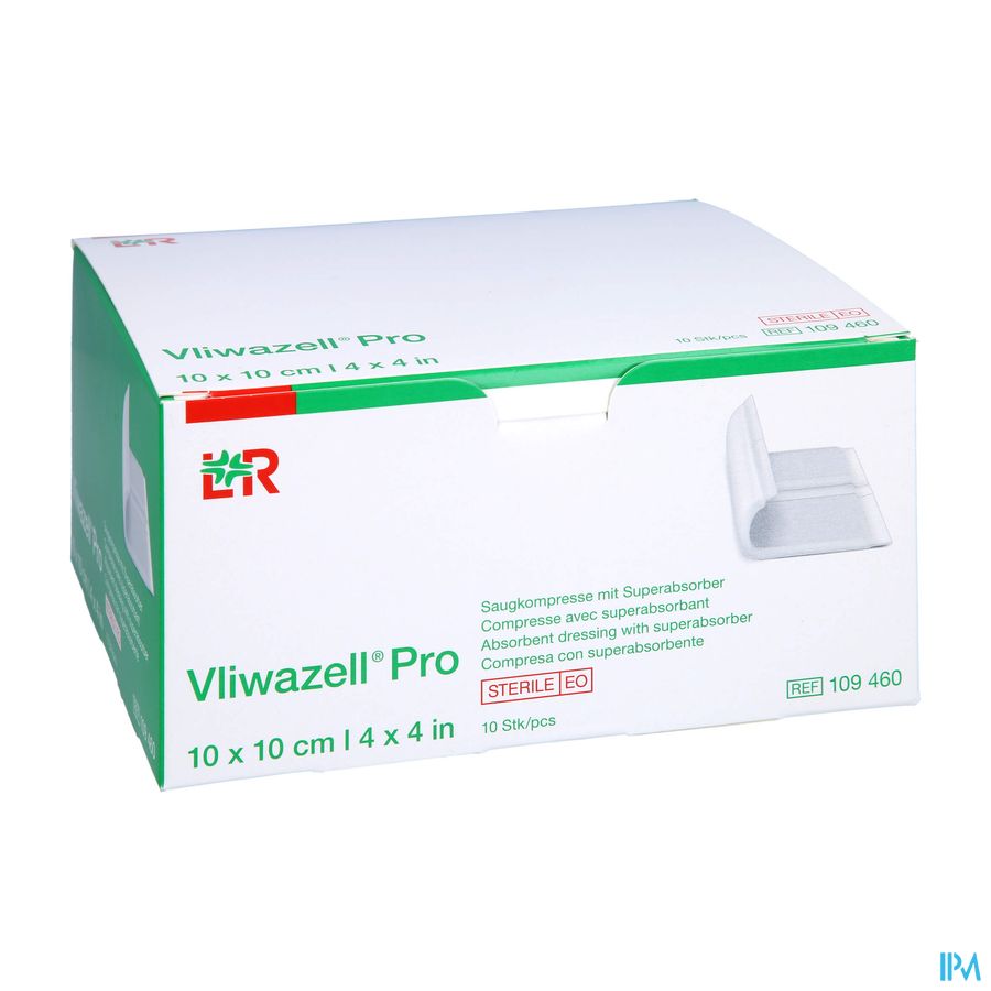 Vliwazell Pro Verb Super Absorb. 10x10cm 10 109460