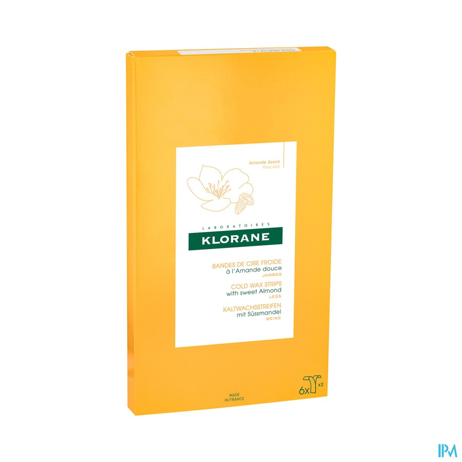 Klorane Corps Depilat. Cire Froide Jambes Bandes 6