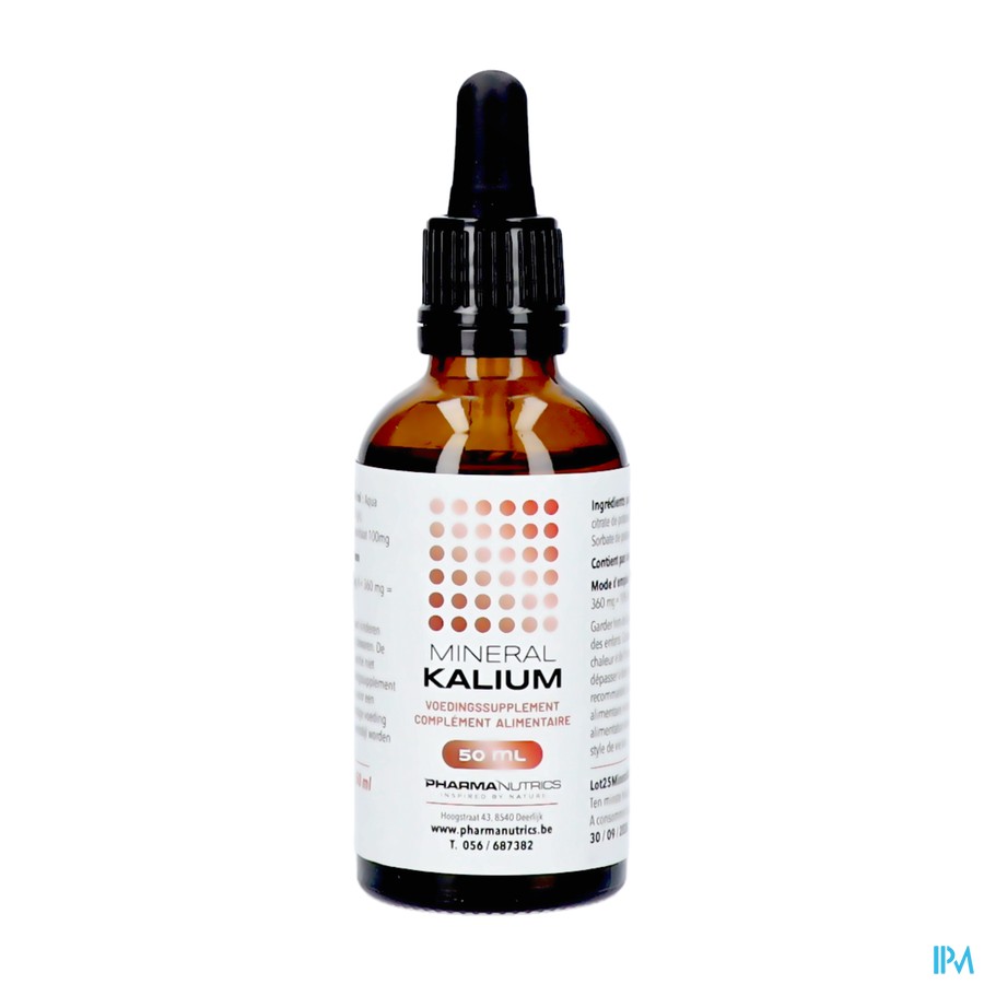 Mineraal Kalium Druppels 50ml Pharmanutrics