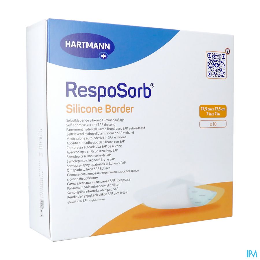 Resposorb Silicone Border 17,5x17,5cm 10 4130221