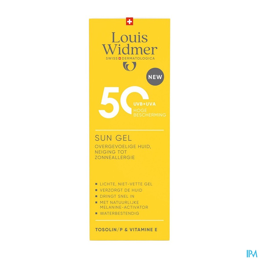 Widmer Sun Gel 50 Zonder Parfum* 100ml