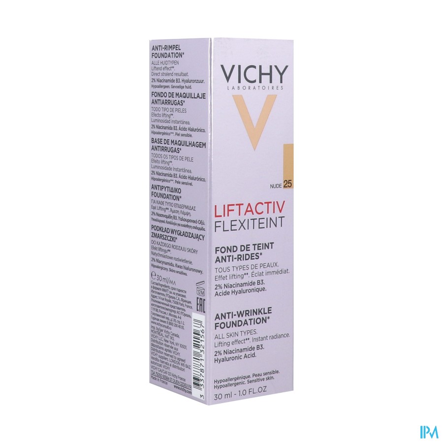 Vichy Fdt Flexilift Teint A/rimpel 25 Nude 30ml