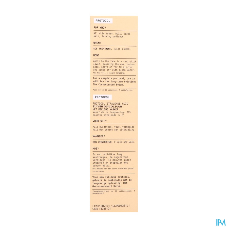 Lierac Masque Peeling A/vale Huid Tube 75ml
