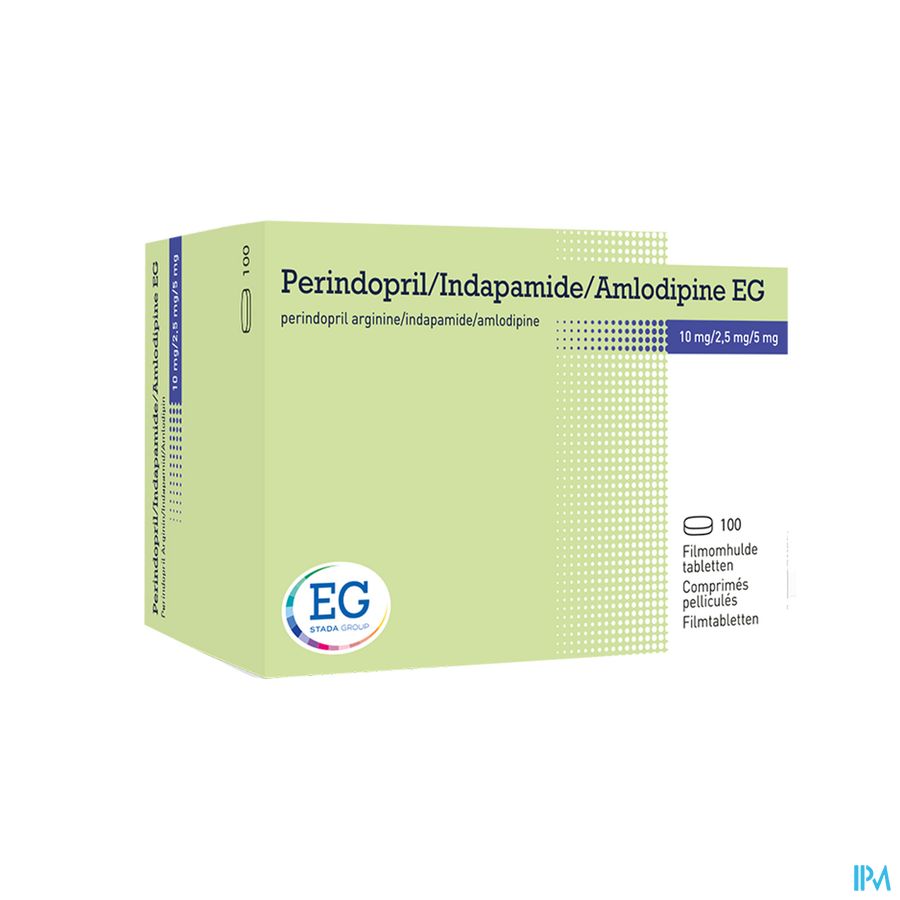 Perind./Indap./Amlod. EG 10Mg/2,5Mg/5Mg Tabl 100 Perind./Indap./Amlod. EG 10Mg/2,5Mg/5Mg Tabl 100