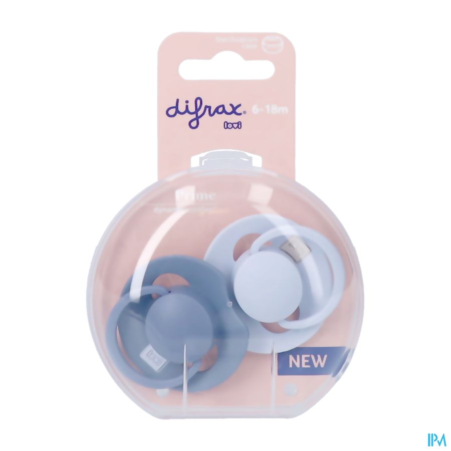 Difrax Dynamic Fopspeen 6-18m Prime Baby Bl./blue2