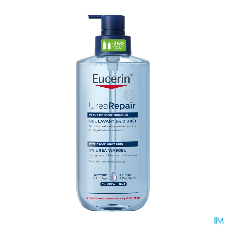Eucerin Urearepair Gel Lavant 5% Uree Pompe 400ml