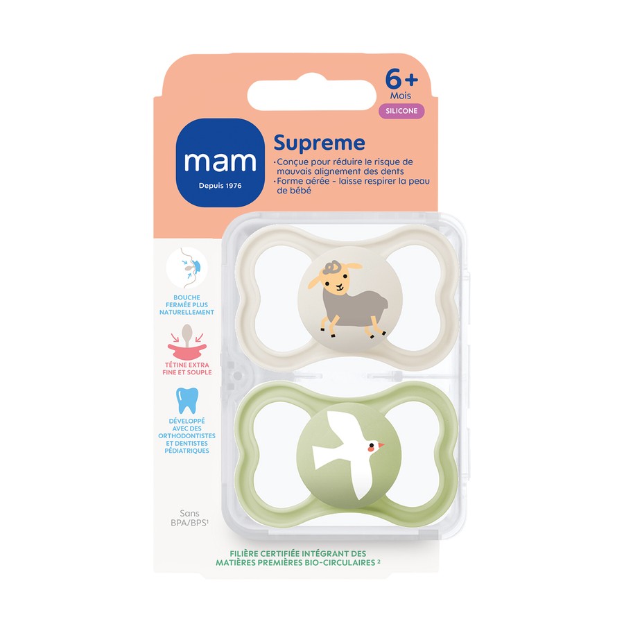 SUCET MAM SUPREME SIL 6M+ X2