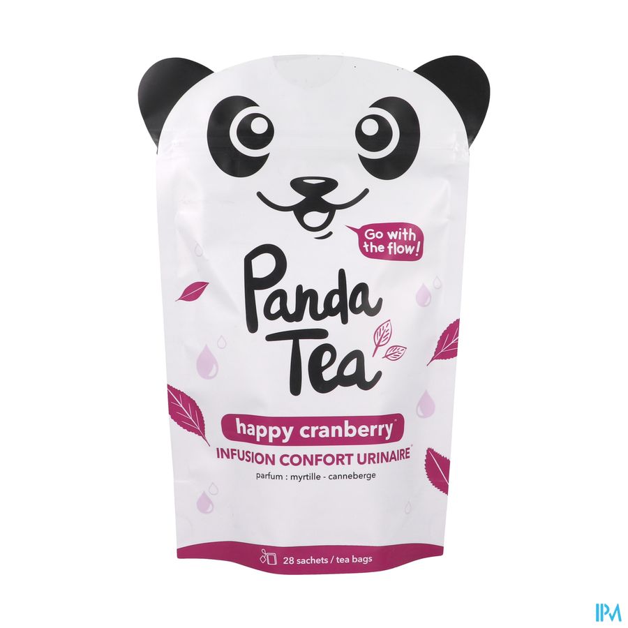 PANDA TEA HAPPYCRANBERRY SACH 28