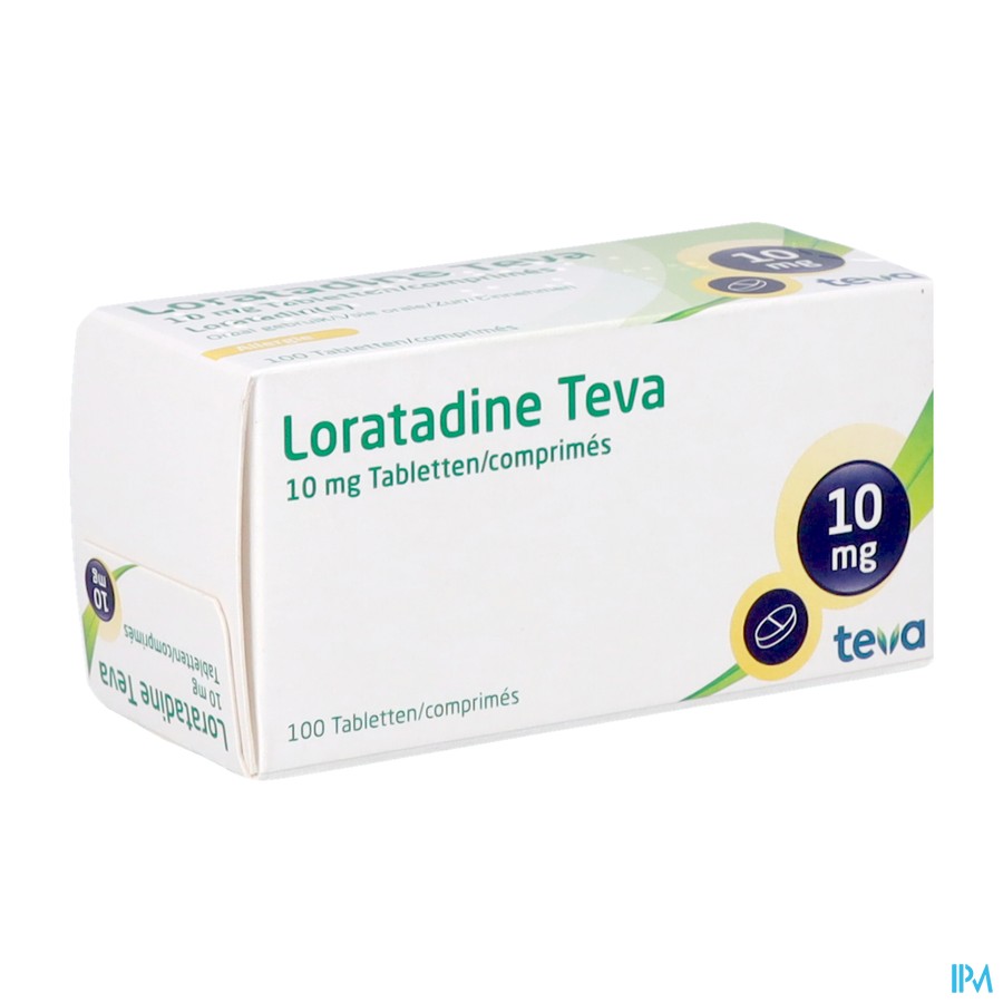Loratadine Teva 10mg Tabl 100