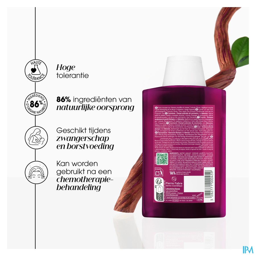 Klorane Capil. Sh Groei Kinine 200ml