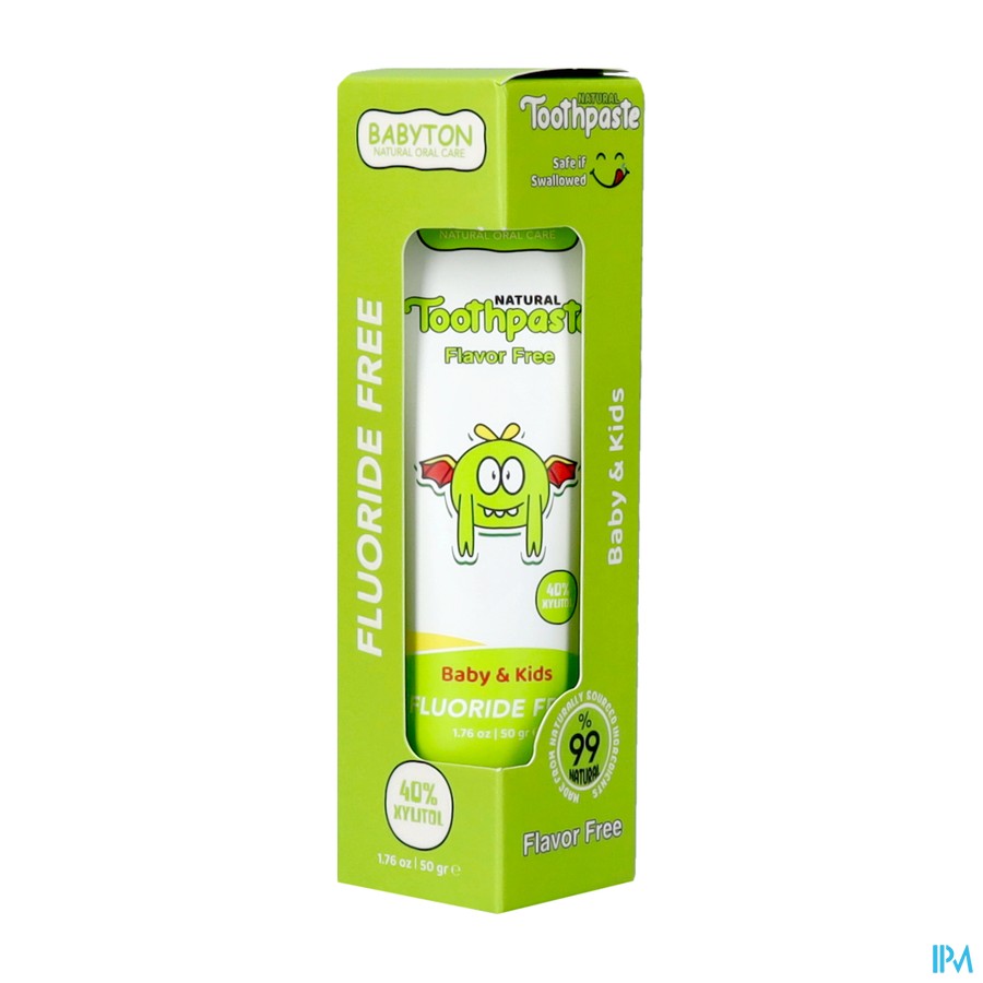 Babyton Natuurlijke Tandpasta Z/smaak Baby/kids50g