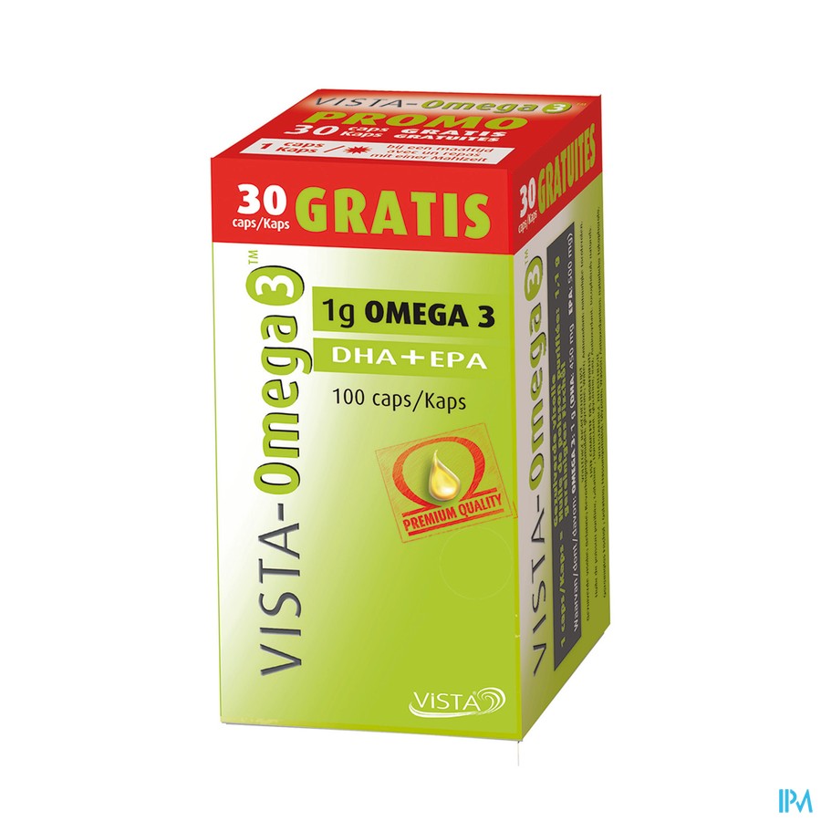 Vista Omega 3 Caps 70+30 Gratis Promo