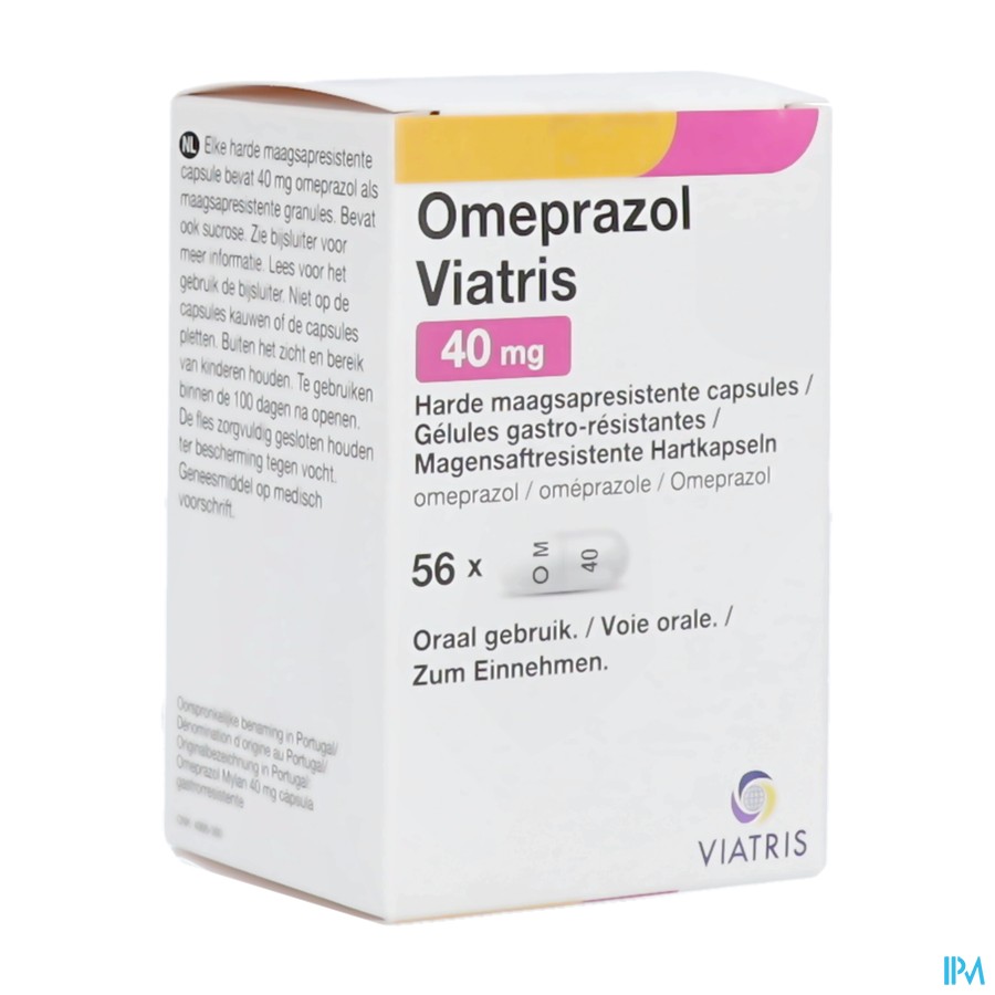Omeprazol Viatris 40mg Gastroresist. Caps 56 Pip
