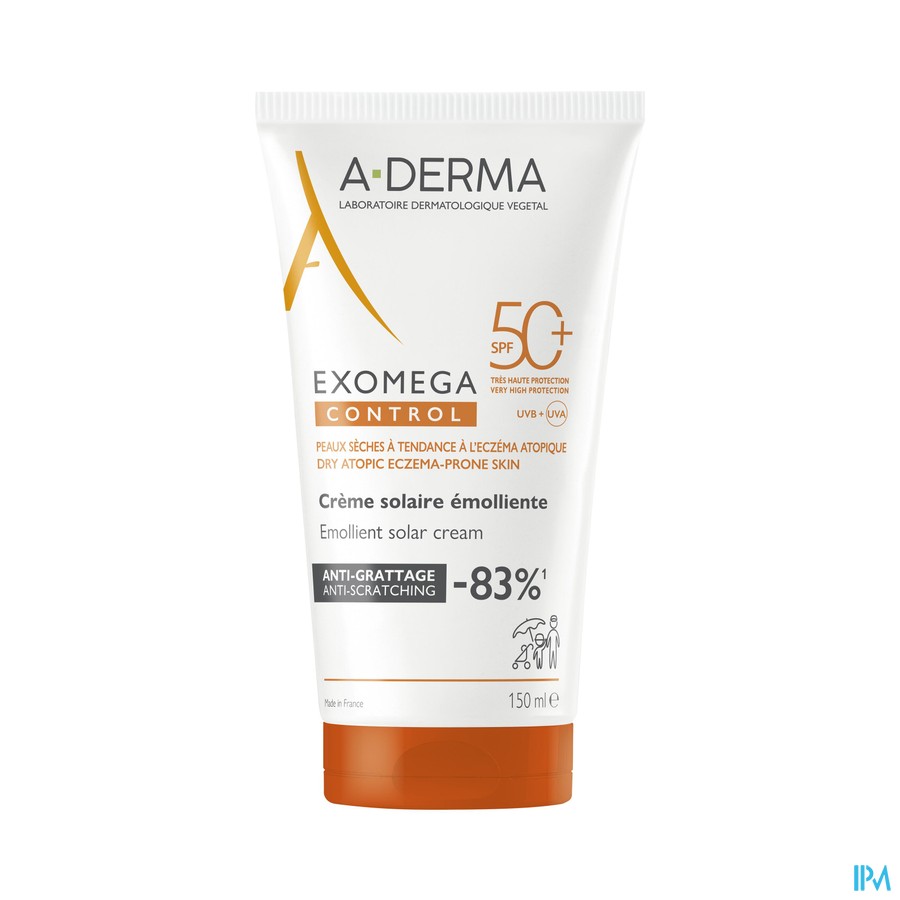 Aderma Exomega Control Zonnecreme Spf50+ 150ml