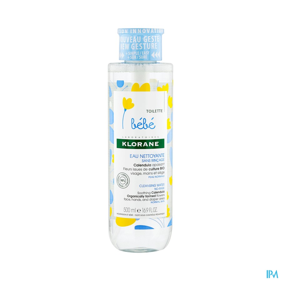 Klorane Bb Eau Nettoyant 500ml
