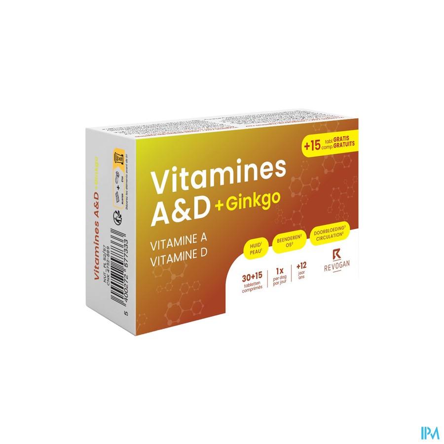 Nutritic Vitamines A&d+gin. Comp30+15 7733 Revogan