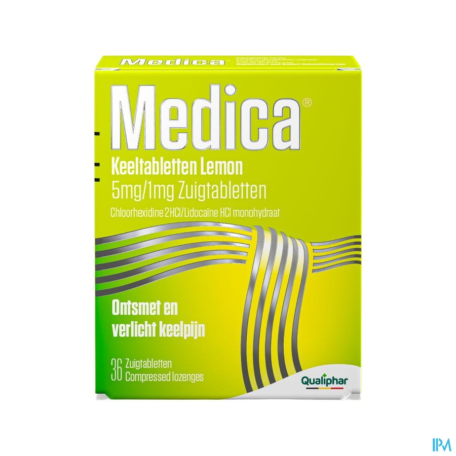 Medica Keeltabletten Lemon 36 zuigtabletten