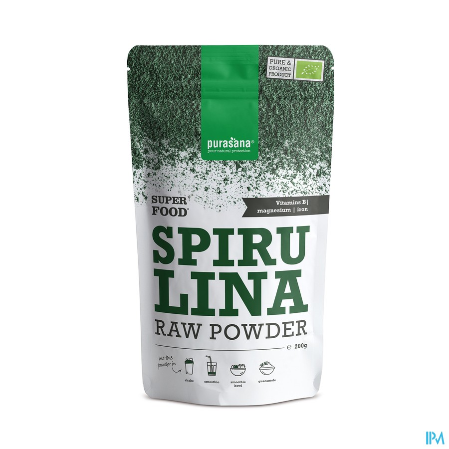Purasana Vegan Spiruline Pdr 200g Be-bio-02