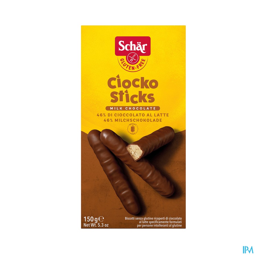 Schar Chiocko Sticks Glutenvrij 150g 6544 Revogan
