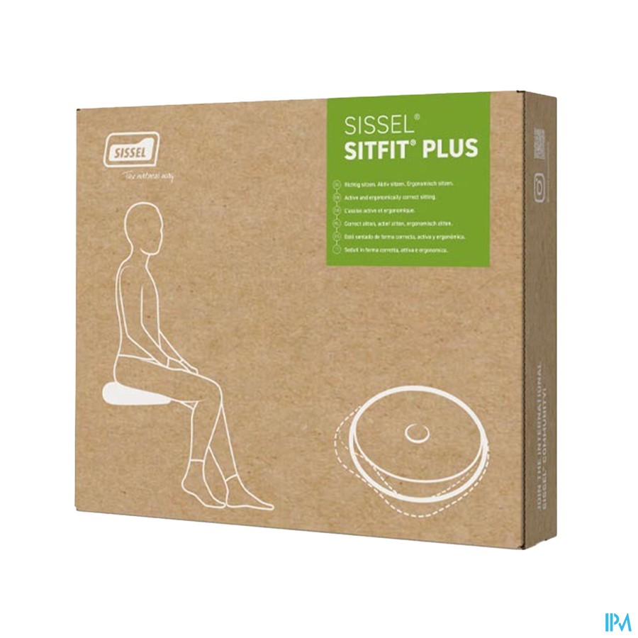 Sissel Sitfit Plus Zitkussen Zwart + Pomp