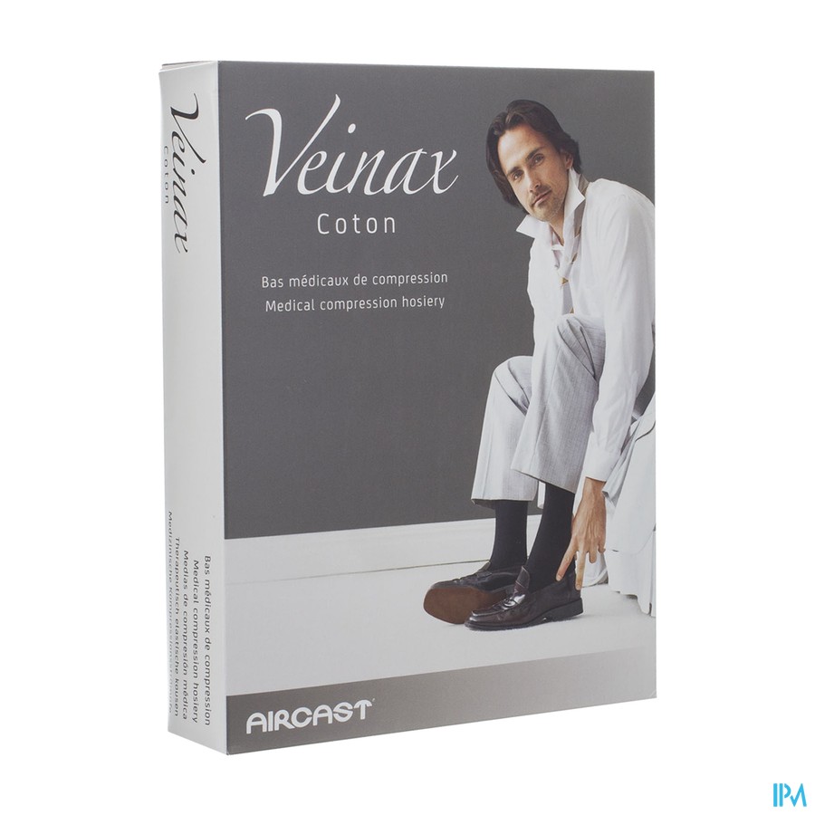 Veinax Chausset.homme Coton 2 Long Bl.marine 2