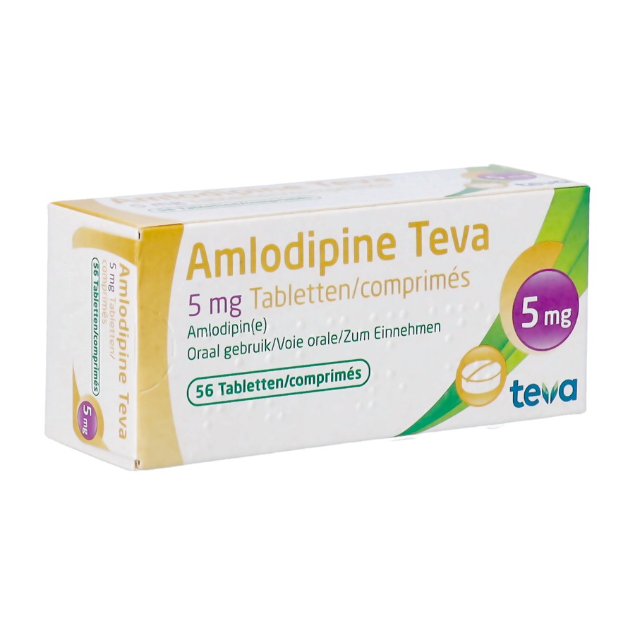 Amlodipine Teva 5mg Tabl Blister 56