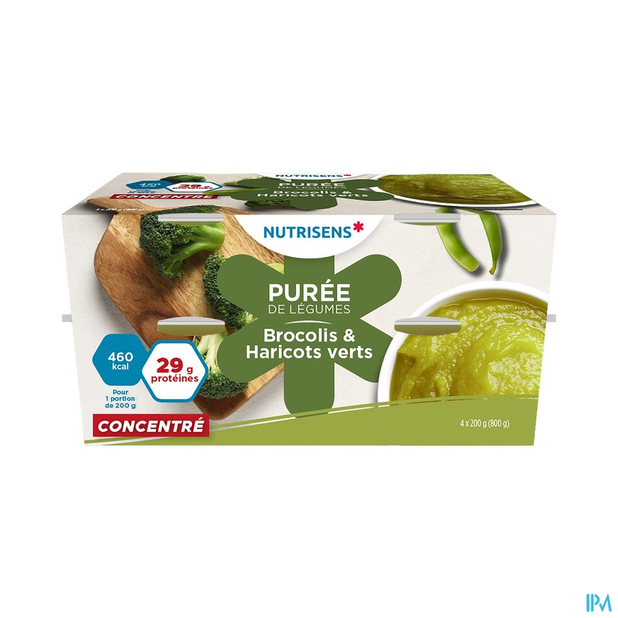Groentepuree Broccoli-groene Boontjes 4x200g