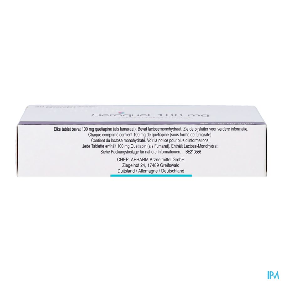 Seroquel 100 Comp 30 X 100mg