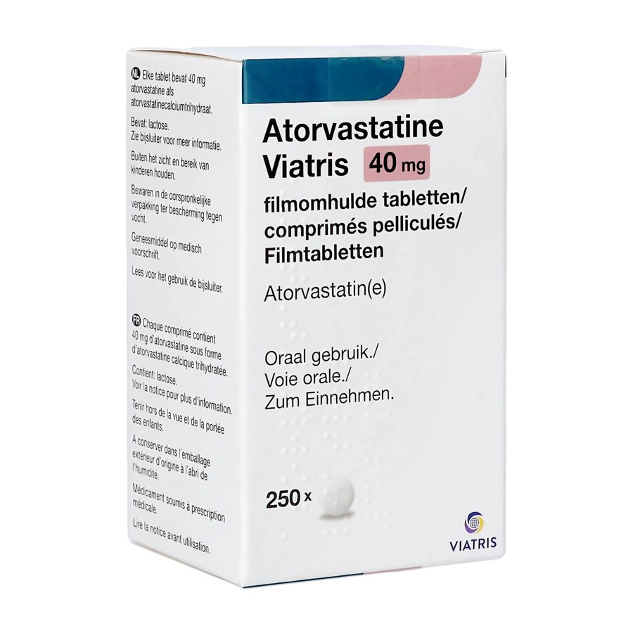 Atorvastatine Mylan 40mg Comp Pell Fl 250x40mg