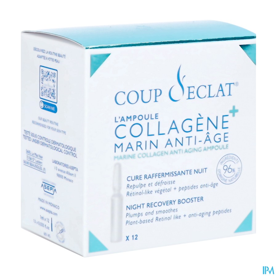 Akileine Coup Eclat Amp Collag. Marin A/age 12x1ml