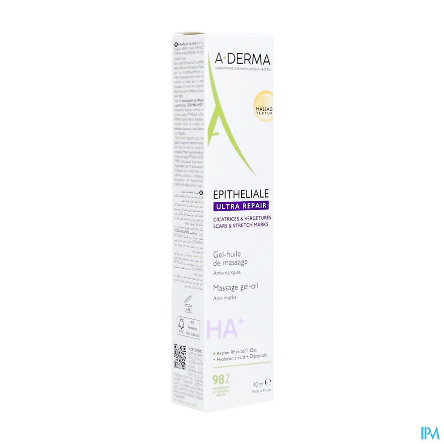 Aderma Epitheliale Ah Gel-olie Massage 40ml