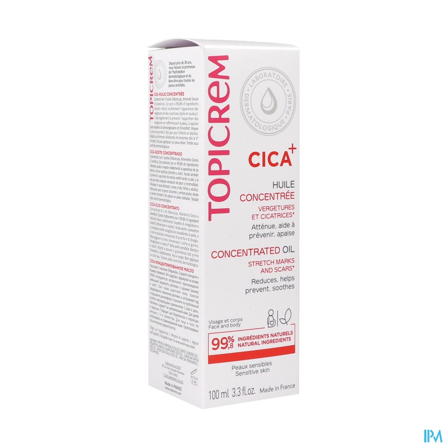 Topicrem Cica Huile Vergetures Marques 100ml