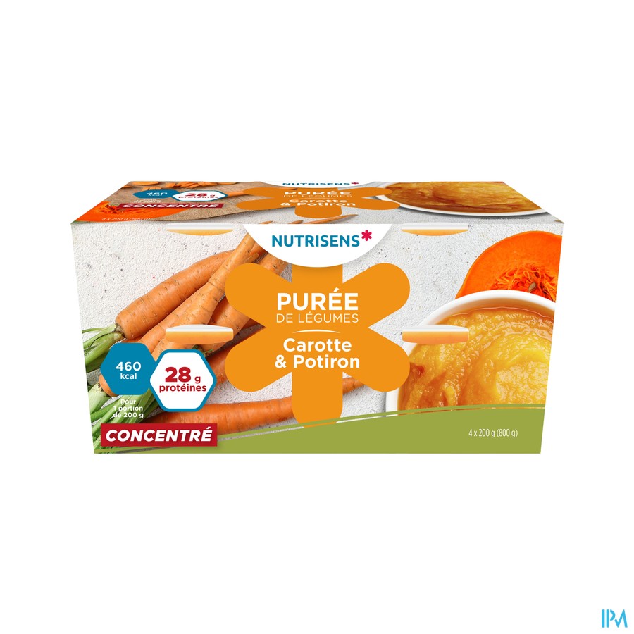 Groentepuree Wortel-pompoen 4x200g