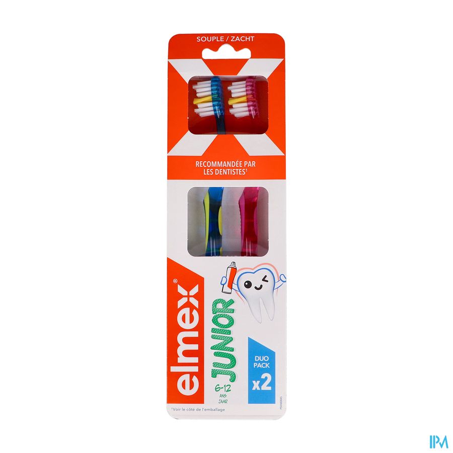 Elmex Tandenborstel Junior Zacht 6-12jaar Duopack