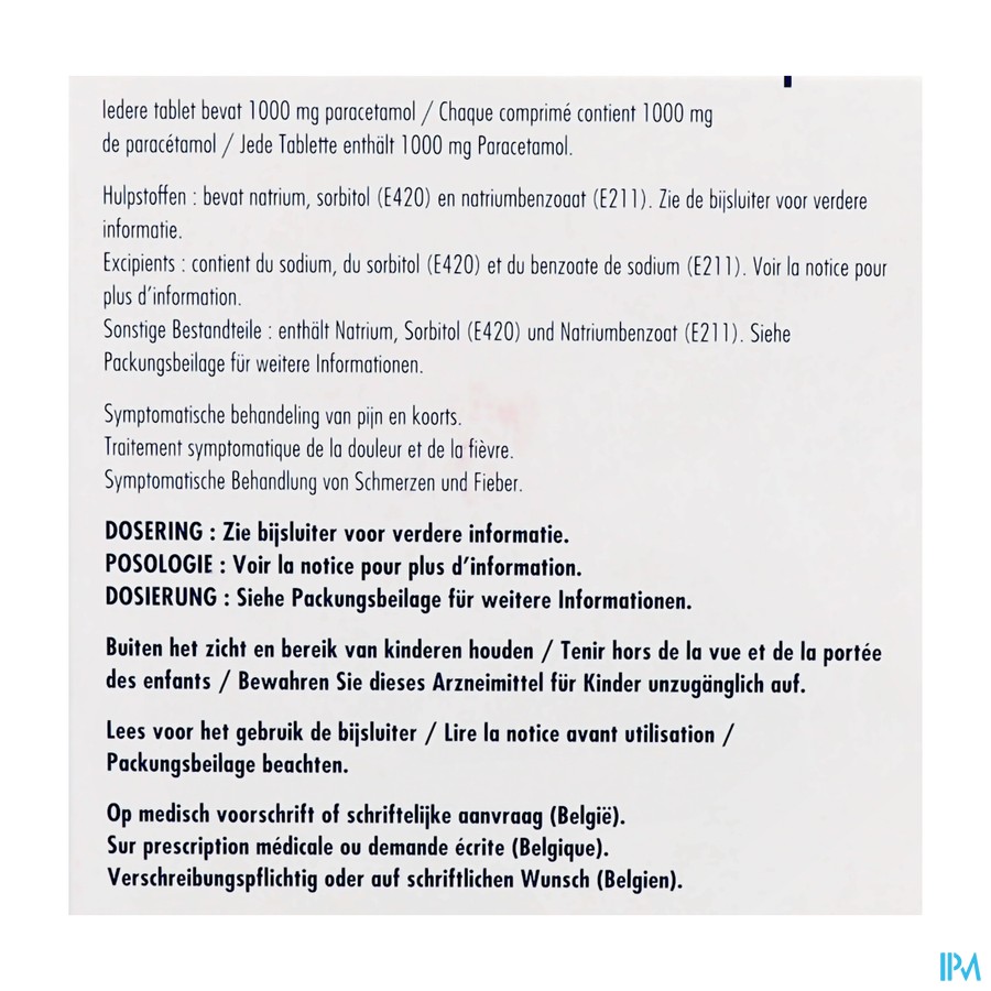 Dafalgan Forte Pi Pharma Bruistabl. 40