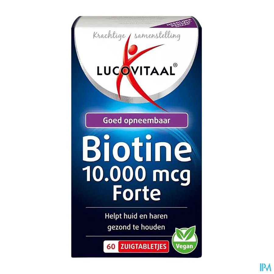 Lucovitaal Biotine 10.000mcg Forte Past 60