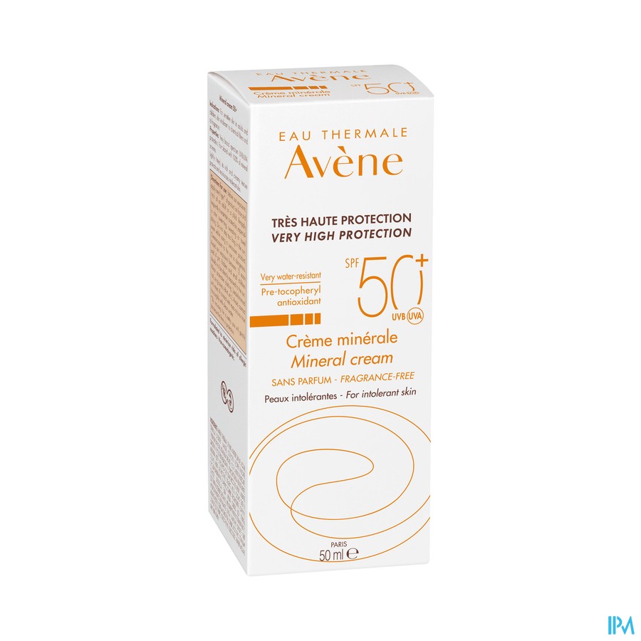 Avene Zonnecreme Minerale Z.hoge Besch.spf50+ 50ml