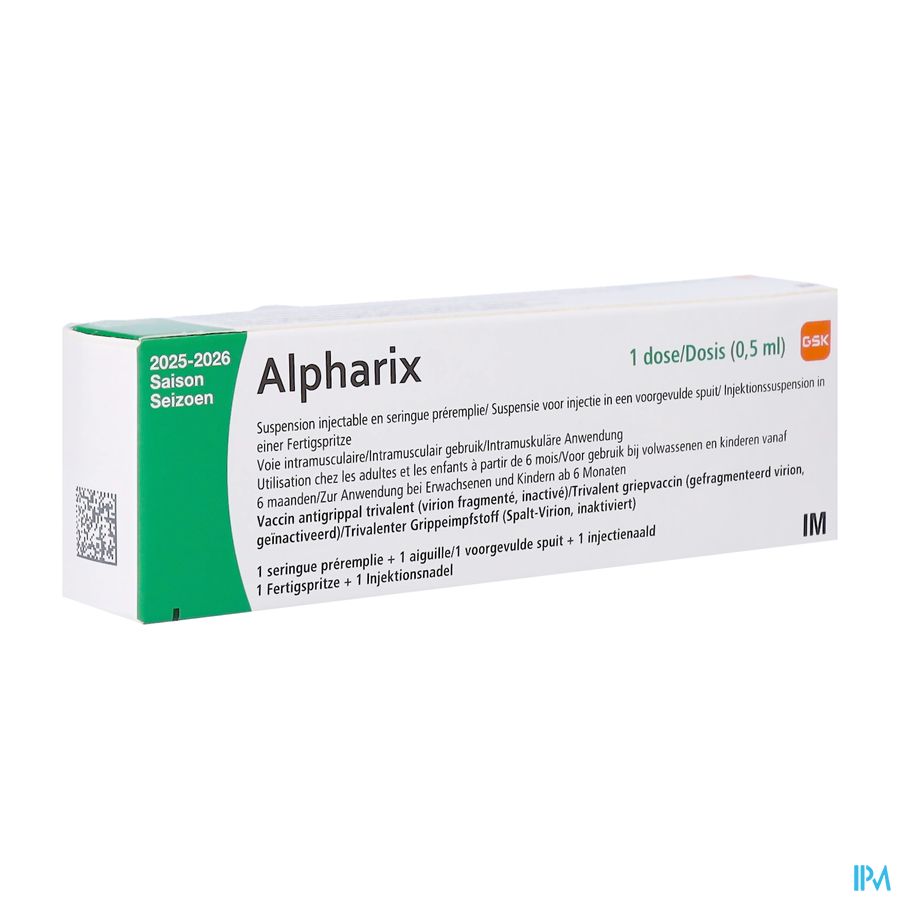 Alpharix Susp Inj Voorgev.spuit 0,5ml 2025