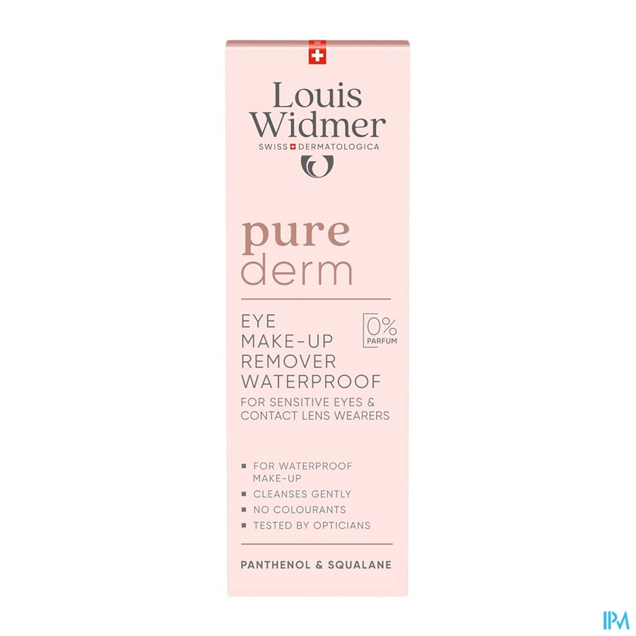 Widmer Purederm Oogmake-up Reiniging Waterproof Z Parfum 100ml