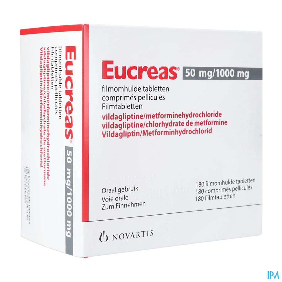 Eucreas 50mg/1000mg Abacus Comp Pell 180 Pip