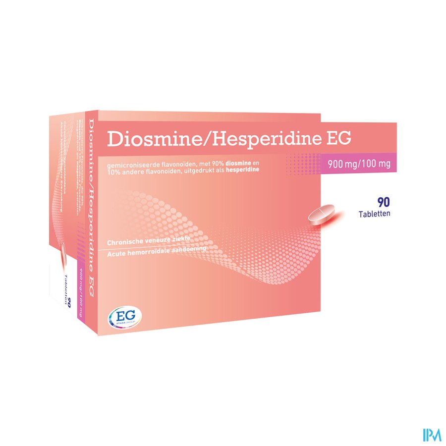 Diosmine+Hesperidine EG 900Mg+100Mg Tabl 90