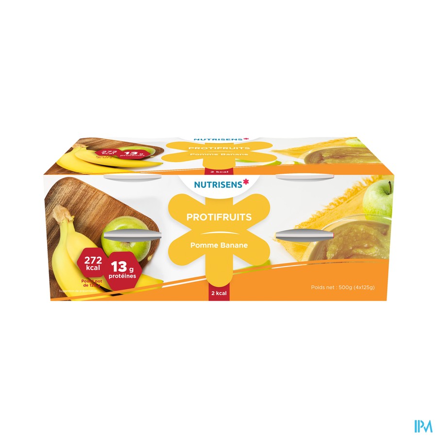 Proti-fruit Pomme-banane 4x125g