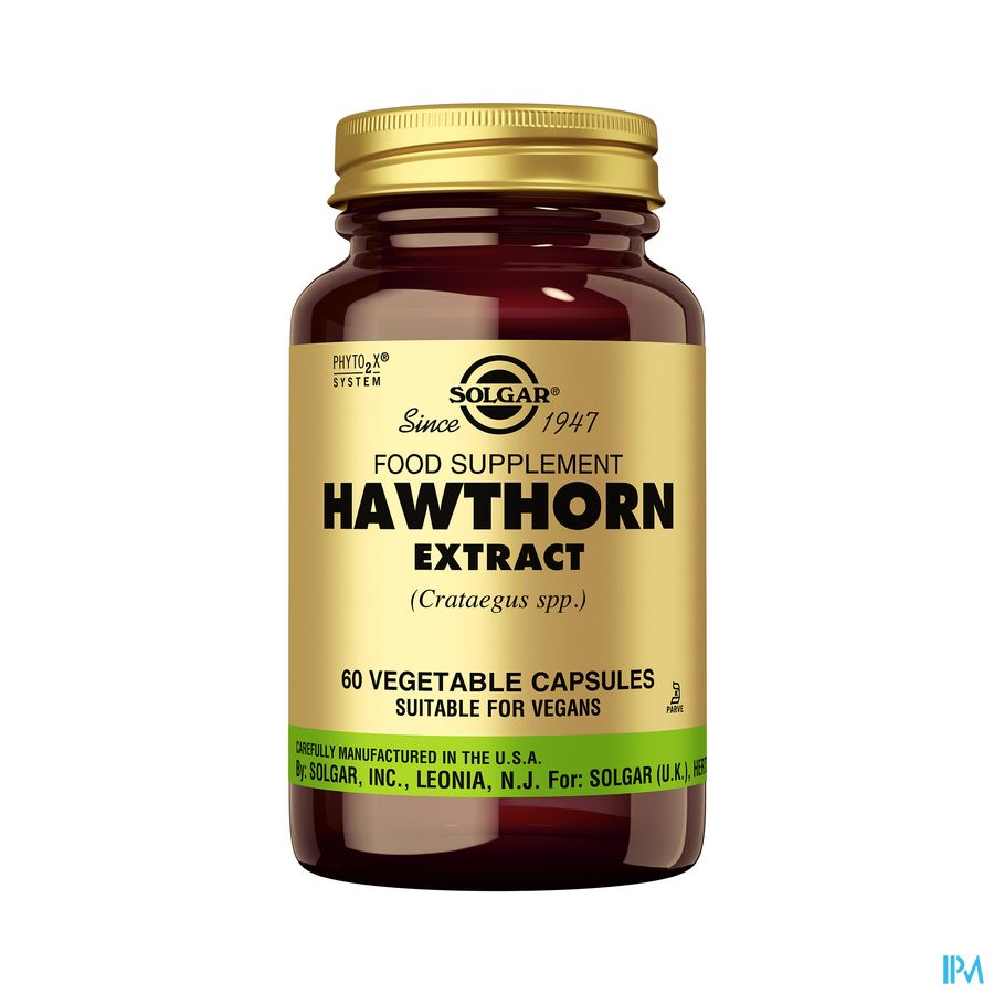 Solgar Hawthorn Extract Meidoorn V-caps 60 Solgar Hawthorn Extract Meidoorn V-caps 60