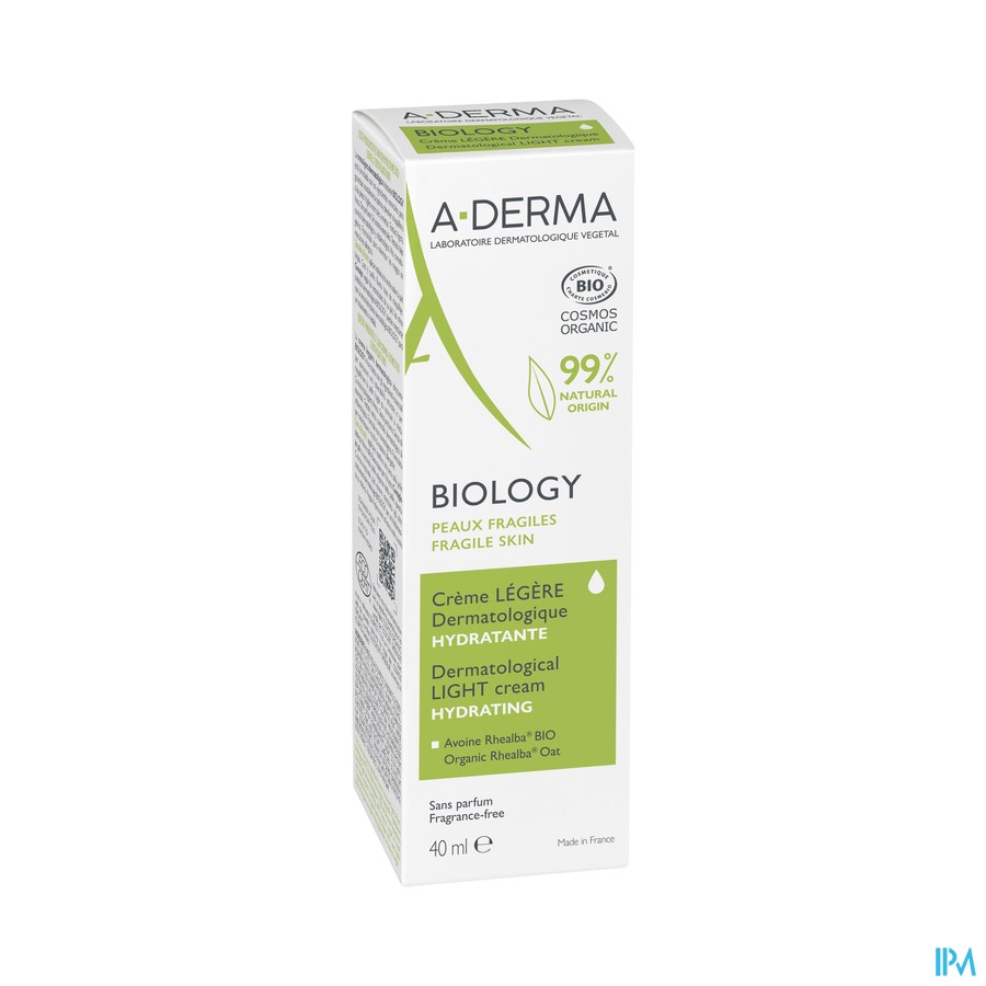 Aderma Biology Creme Legere Dermatologique 40ml