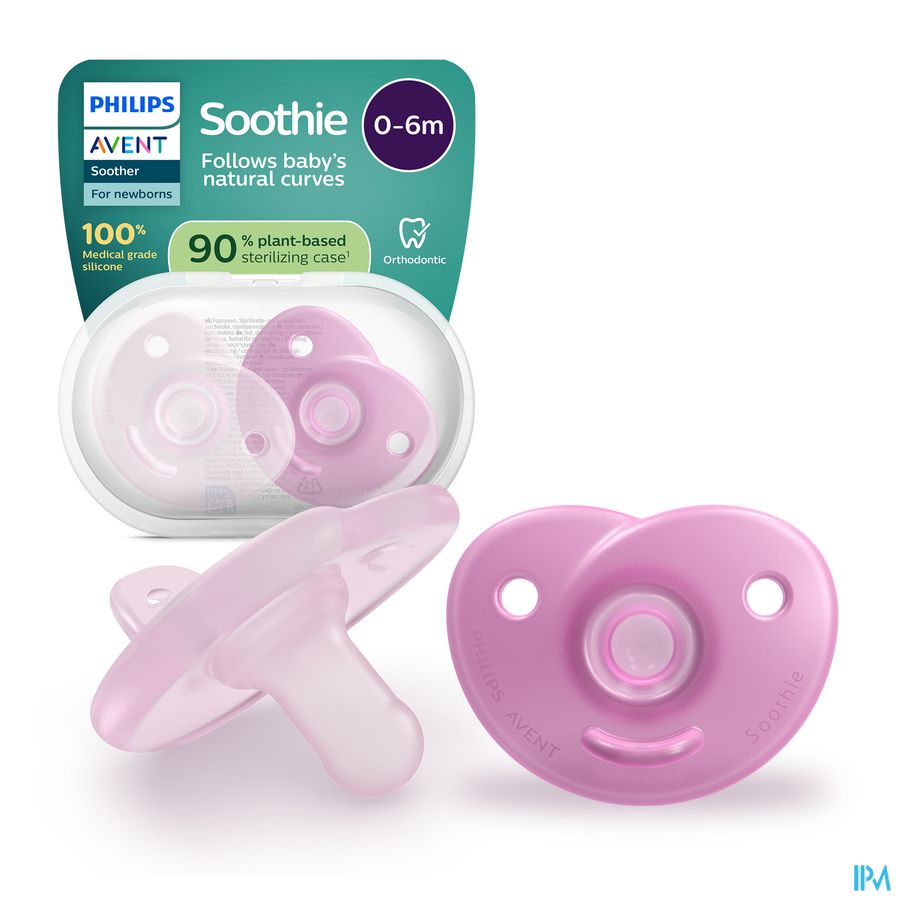 Philips Avent Fopspeen +0m Soothie Girl 2