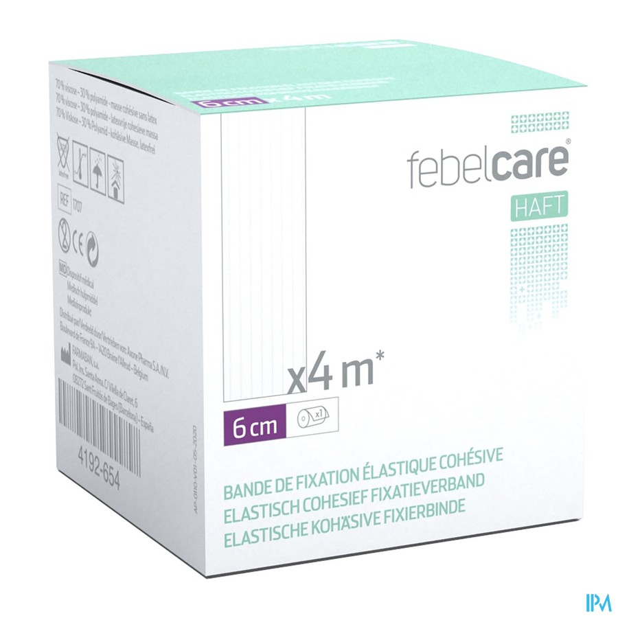 Febelcare Haft Elas. Cohesief Fixatieverb. 6cmx4m
