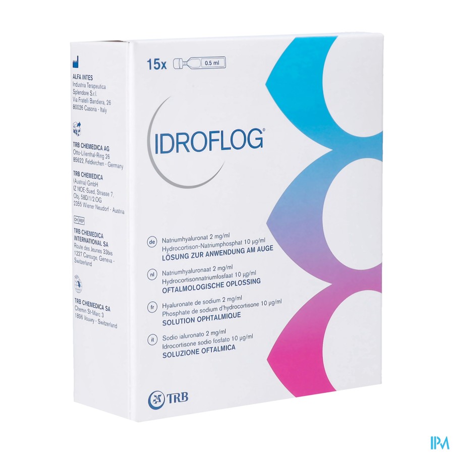 Idroflog Solution Opthalmique Fl 15x0,5ml
