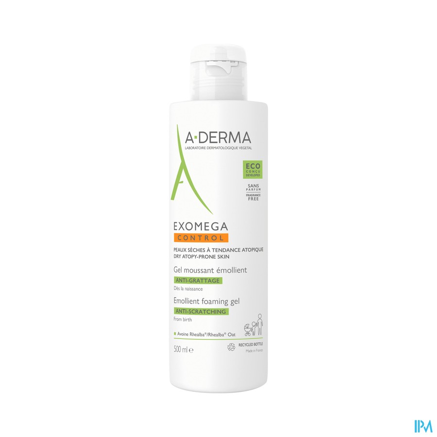 Aderma Exomega Control Emolierend Gel Schuim.500ml