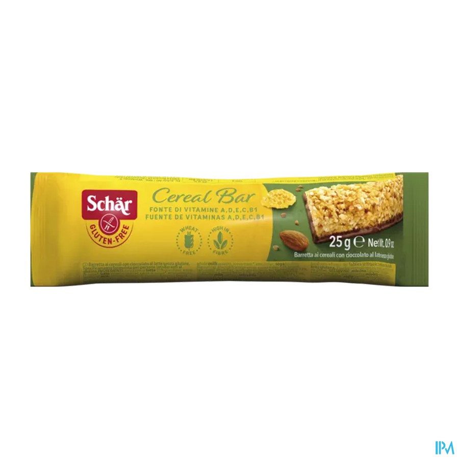 Schar Cereal Bar Melkchoco Z/glut.25g 6629 Revogan