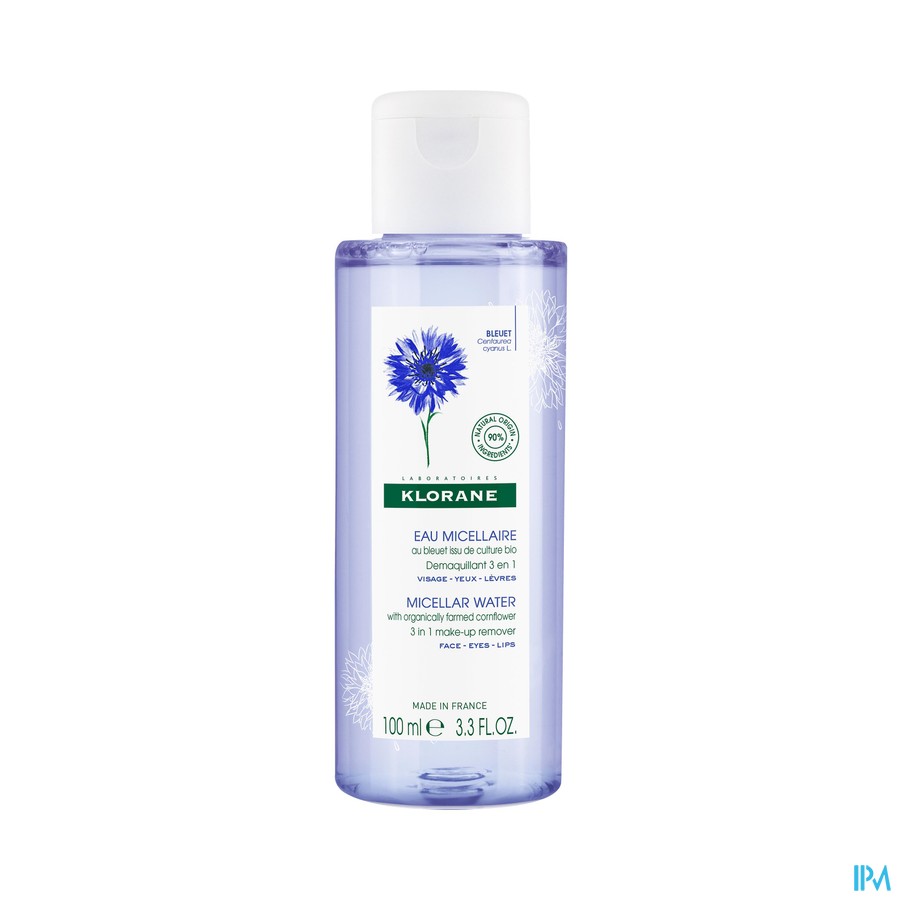 Klorane Gezicht Korenbloem Micellair Water 100ml